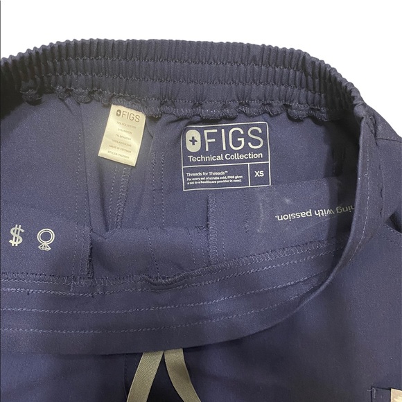 FIGS- Yola Skinny Scrub Pants- NAVY BLUE XS - Picture 3 of 3